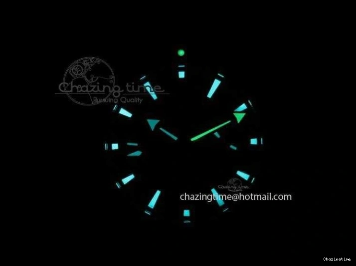 0129 EyeCatching Planet Ocean Master Chronometer SS OM 1:1 Best Edition Blue Dial On Leather Strap A 8176